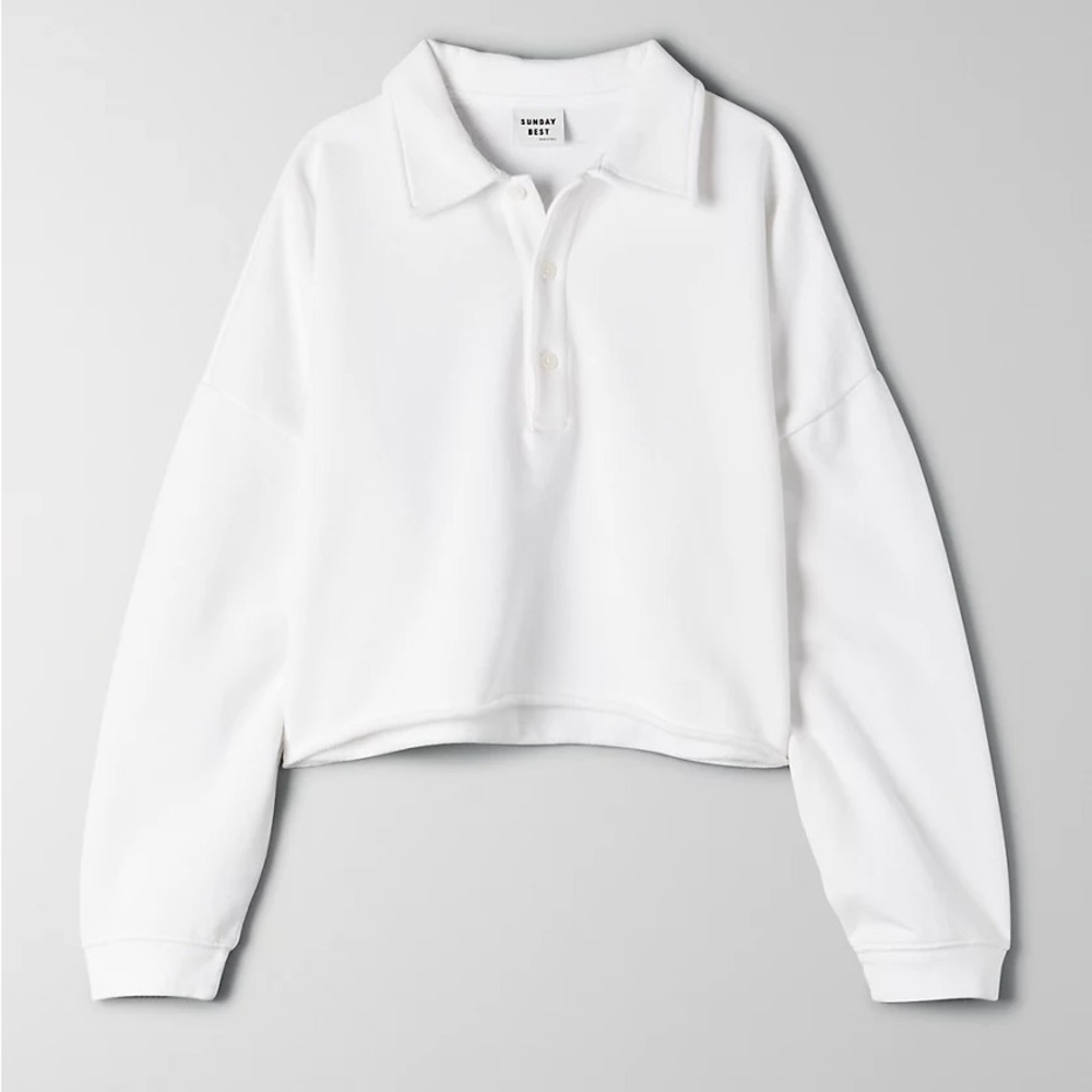 Aritzia cropped polo